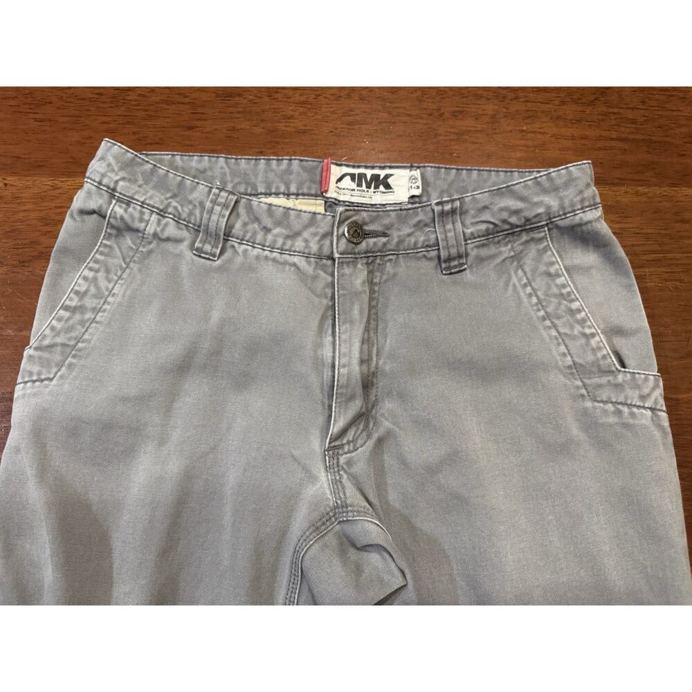 31 X 30 Mountain Khakis Broadway Fit Cotton Gray Hiking Work Pants